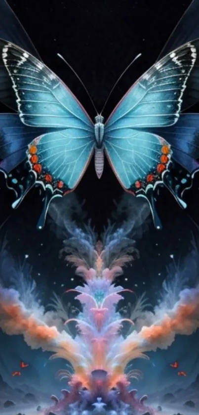 Fantasy butterfly artwork with vibrant colors and surreal design.