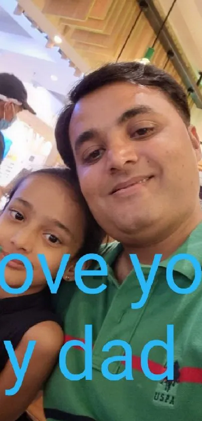 A father and daughter sharing a joyful moment in a cafe.