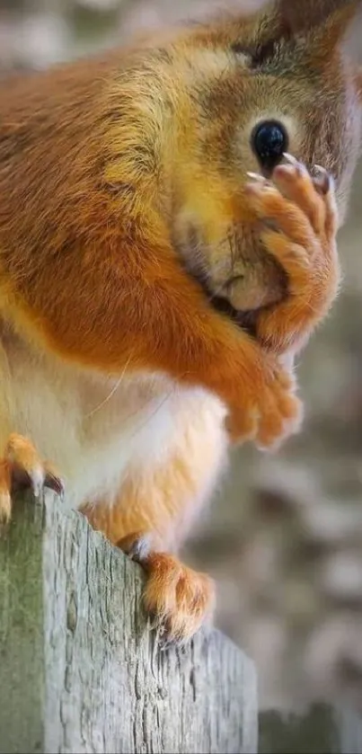 Fawn Whiskers Squirrel Live Wallpaper