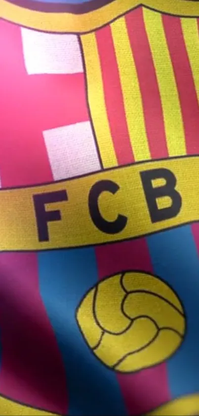 FCB logo mobile wallpaper with vibrant colors.