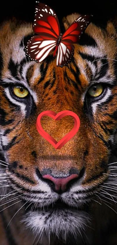 Felidae Heart Tiger Live Wallpaper