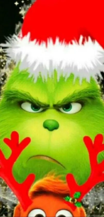 Festive Grinch Mobile Wallpaper - free download