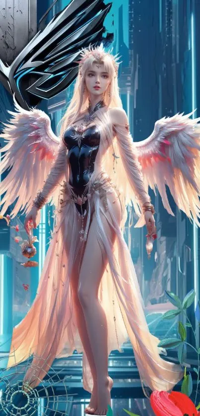 Fictional Character Wing Angel Live Wallpaper