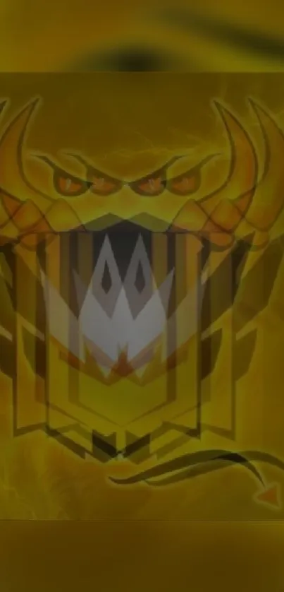 Fierce dragon emblem with a bold yellow design.