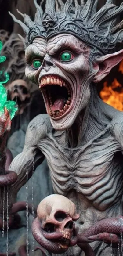 Fantasy creature with vibrant colors and intricate design