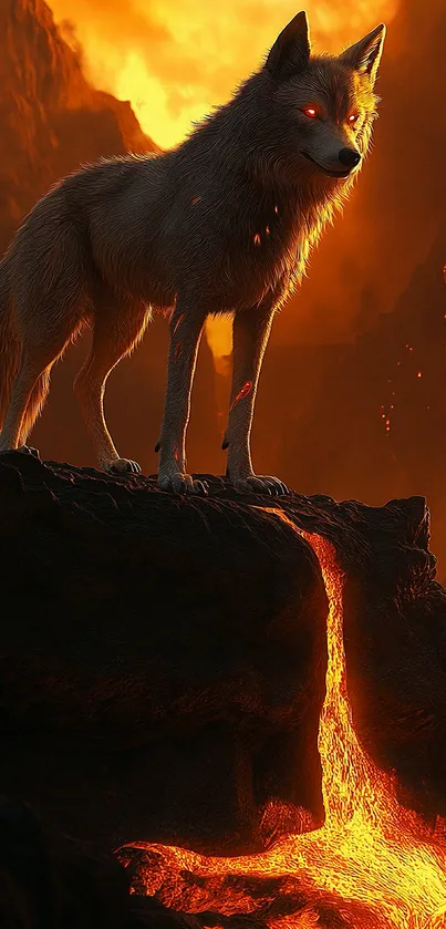 Fierce Fantasy Wolf Live Wallpaper