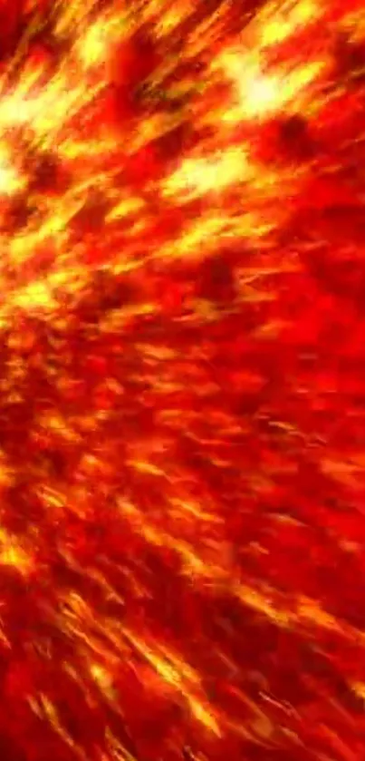 Dynamic fiery explosion wallpaper in red and yellow hues.