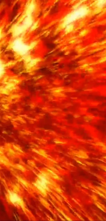 Fiery explosion wallpaper with vibrant red and orange hues.