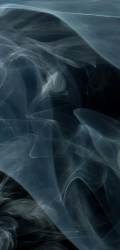 Lit matchstick with swirling smoke on a dark background for mobile wallpaper.