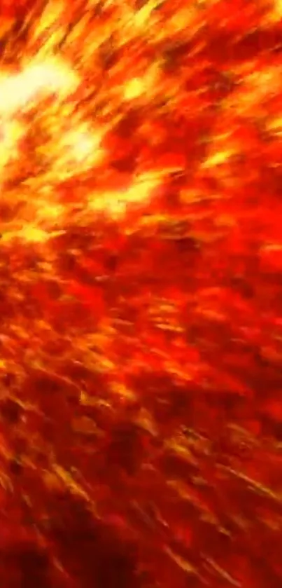 Fiery red explosion wallpaper with dynamic bursts.