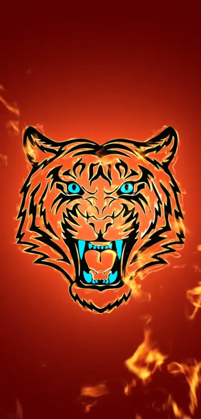 Fire Tiger Live Wallpaper