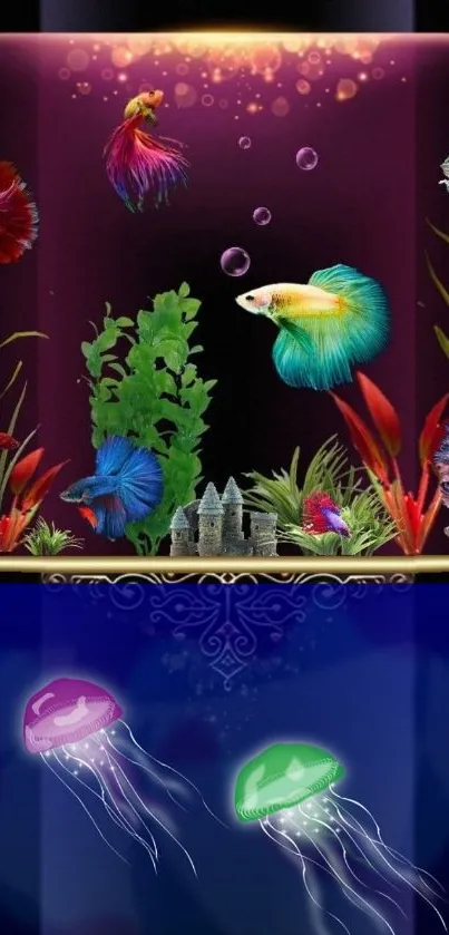 Fish Marine Biology Purple Live Wallpaper