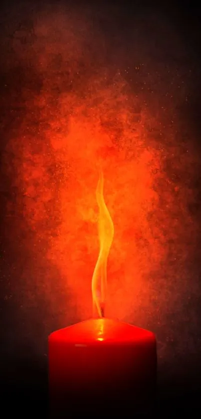 Flame Orange Wax Live Wallpaper