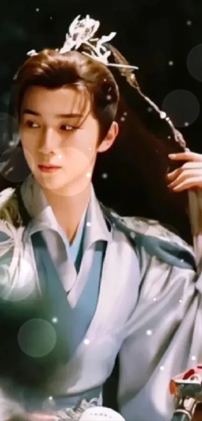 Flash Photography Cool Black Hair Live Wallpaper