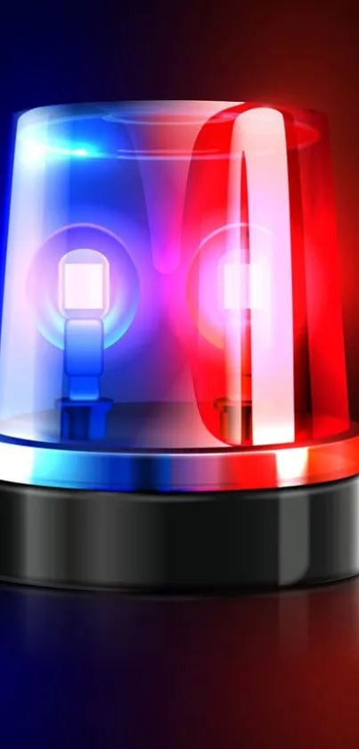 Mobile wallpaper of a flashing police light with red and blue colors.