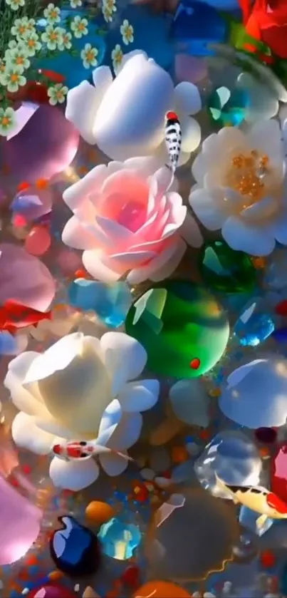 Flower Light Petal Live Wallpaper