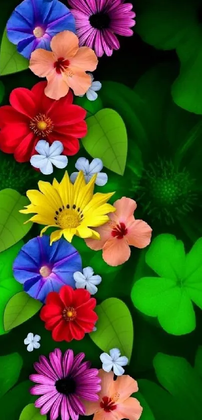 Flower Plant Blue Live Wallpaper