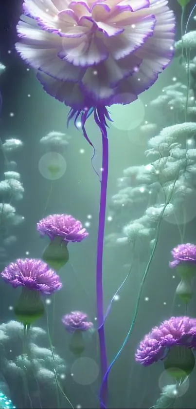 Flower Plant Green Live Wallpaper