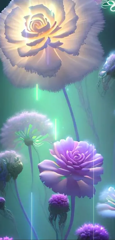 Flower Plant Green Live Wallpaper