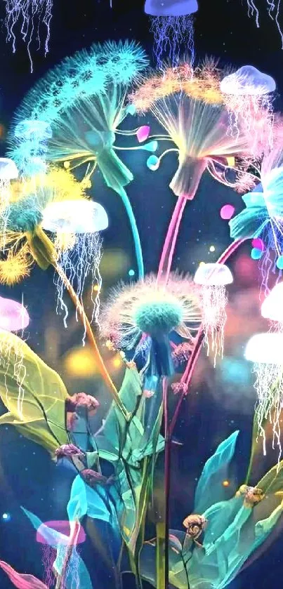 Flower Plant Light Live Wallpaper