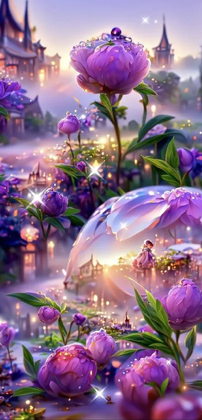 Flower Plant Purple Live Wallpaper