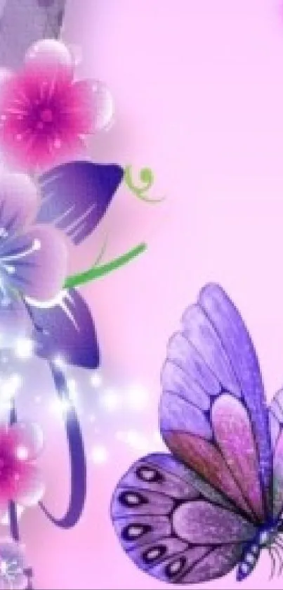 Flower Purple Pollinator Live Wallpaper