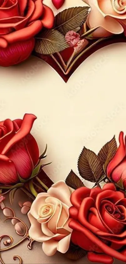 Flower Red Garden Roses Live Wallpaper