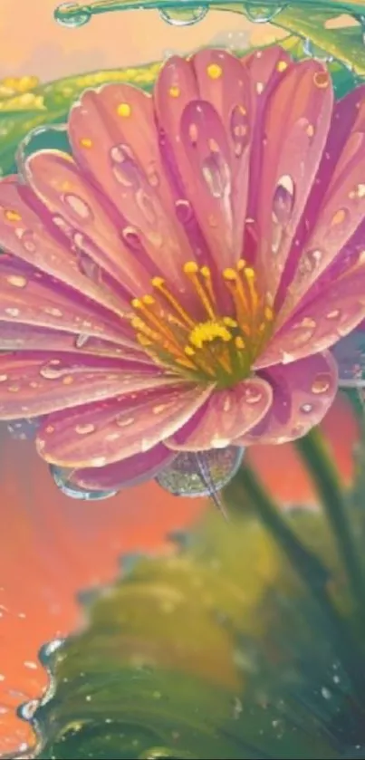 Flower Water Plant Live Wallpaper