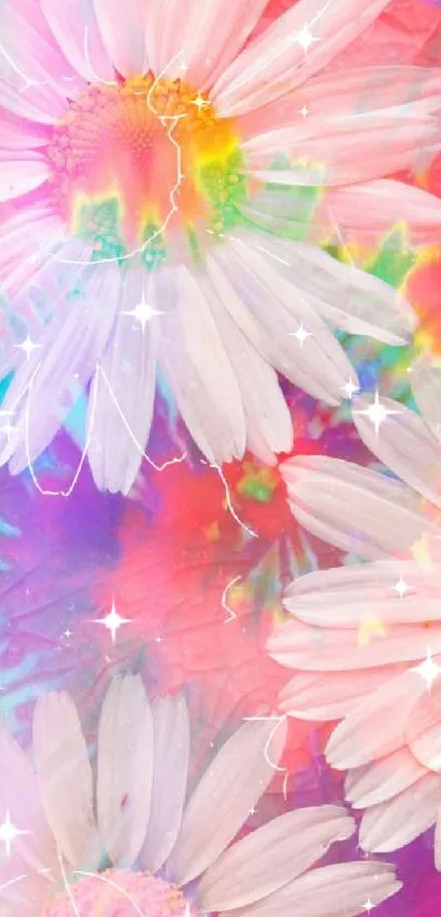 Flower White Green Live Wallpaper