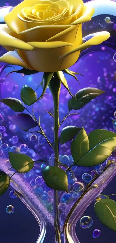 Flower Yellow Petal Live Wallpaper