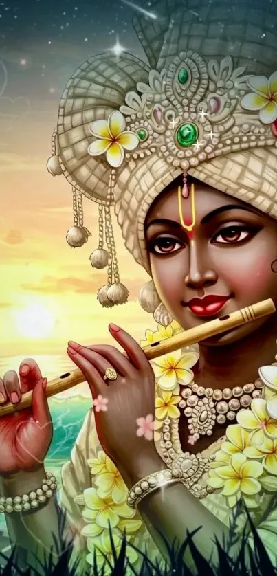 Flutist Flute Bansuri Live Wallpaper