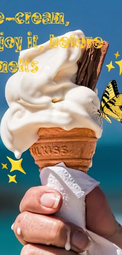 Food Ice Cream Cone Gesture Live Wallpaper