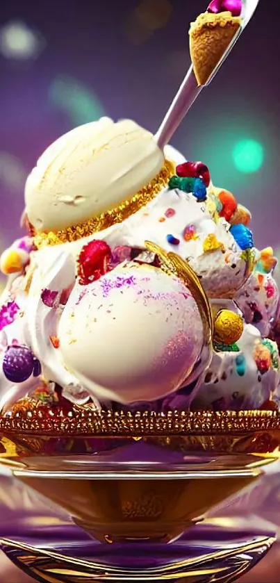 Food Light Ice Cream Live Wallpaper