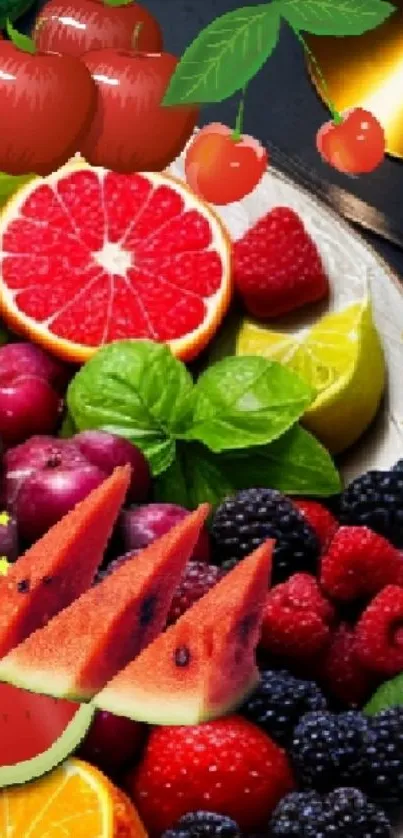 Food Tableware Fruit Live Wallpaper