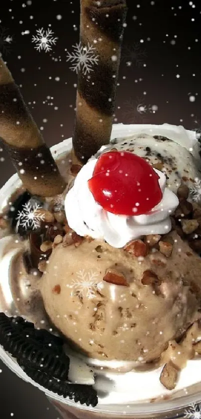 a cold sundae  Live Wallpaper