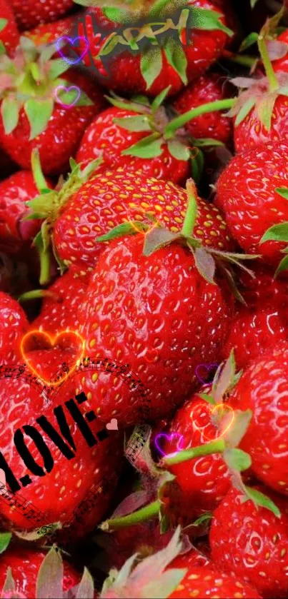 A vibrant image of fresh red strawberries.