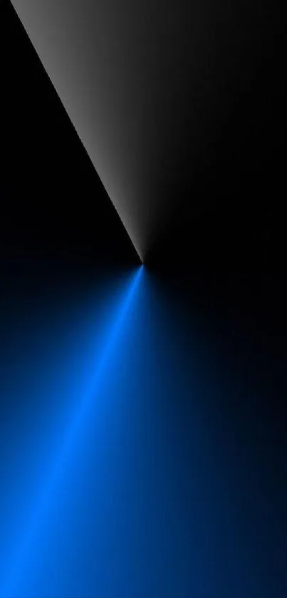 Abstract phone wallpaper with blue gradient and futuristic design.