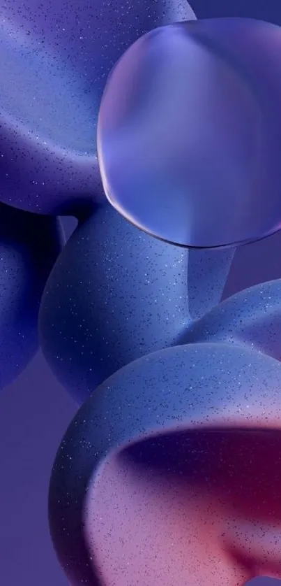 Futuristic abstract wallpaper with blue and purple elements.