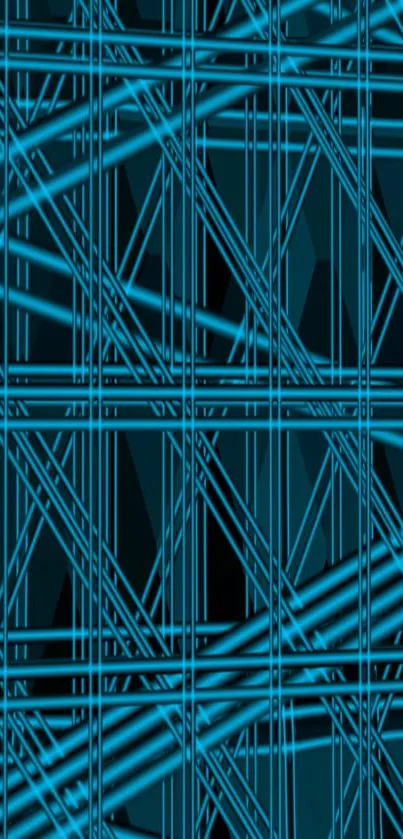 Futuristic blue line pattern wallpaper background.