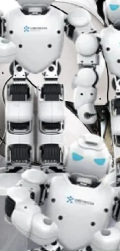 Cyborg arm with robots, futuristic design.