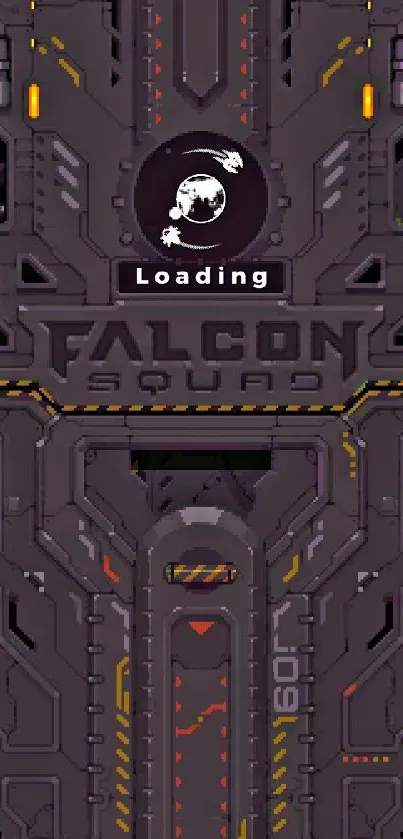 Futuristic Falcon Squad loading screen wallpaper.