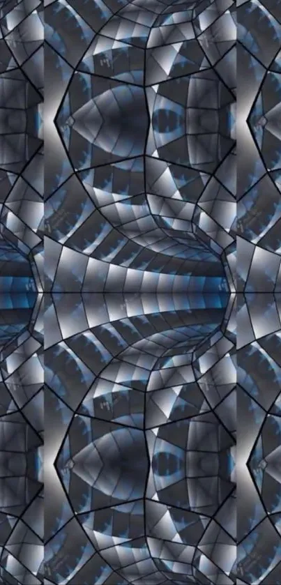 Futuristic geometric pattern wallpaper design.