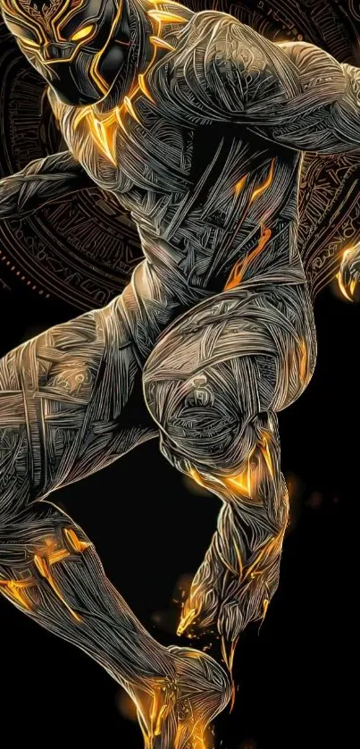 Futuristic hero with glowing accents