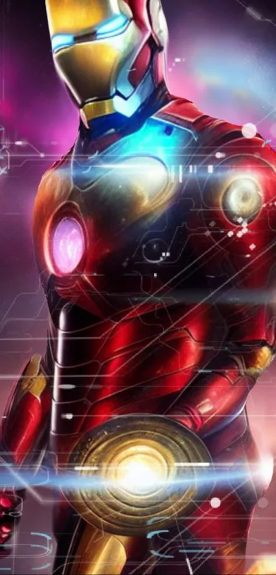 Dynamic Iron Man wallpaper for mobile.