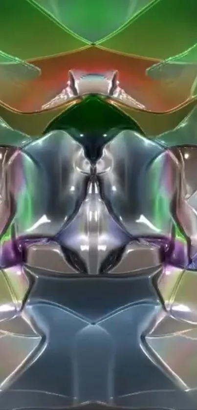 Futuristic metallic abstract wallpaper design.