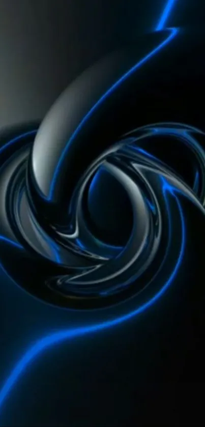Futuristic metallic design with blue accents.