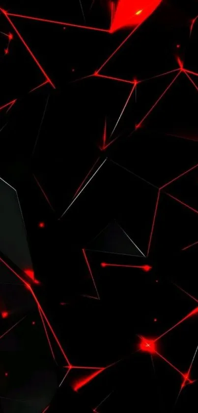 Futuristic red and black abstract wallpaper.