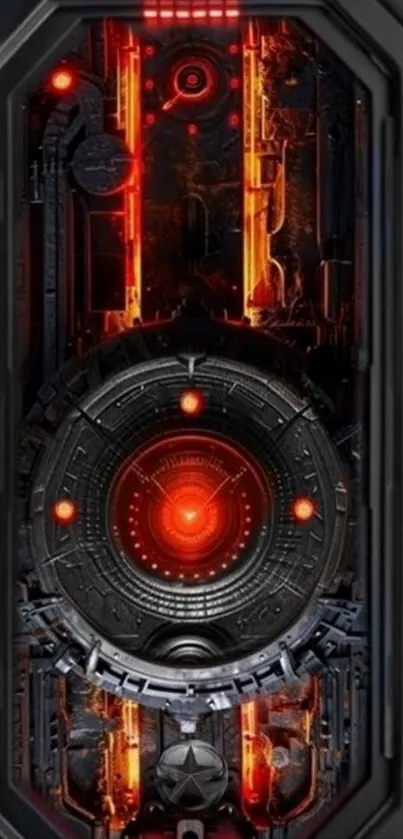 Futuristic sci-fi tech wallpaper design