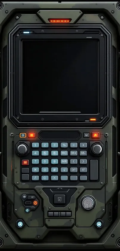 Modern futuristic console mobile wallpaper