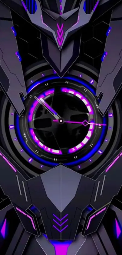 Futuristic tech neon-themed wallpaper